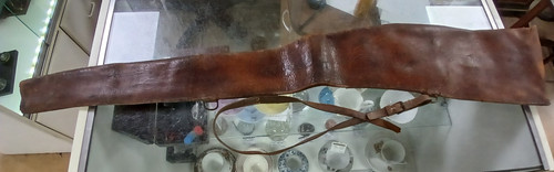 Antique leather shotgun - leather,