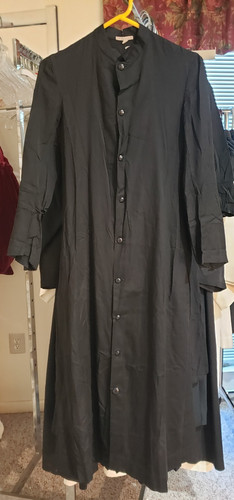 Vintage used black cassock - used,