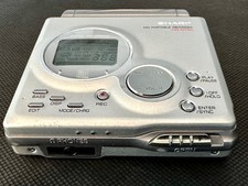 sharp mini disc player MD-MT80 c/w carry case and 2 x discs