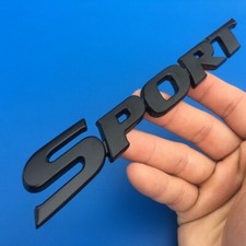 Black Car Metal 3D SPORT Logo