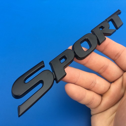 Black car metal sport logo - black,
