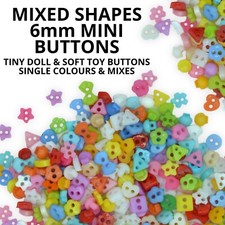 6mm assorted shapes mini - 6mm,