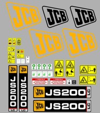 Jcb JS200 lc Decals Stickers