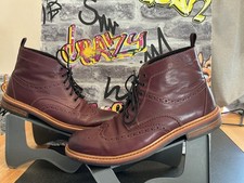 Clarks Mens burgundy Leather