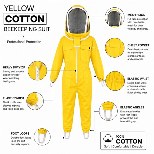 Kids cotton beekeeping - cotton, suit