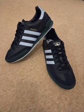 MENS ADIDAS originals VALENCIA city series NAVY LEATHER TRAINERS SIZE 9