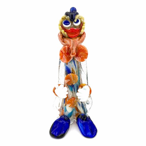 Vintage glass clown venetian - glass,