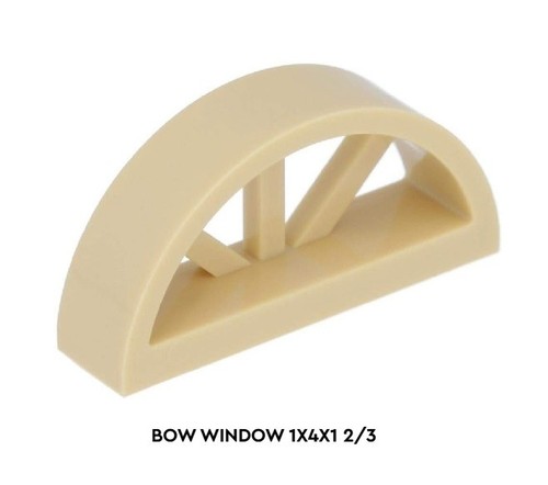 Lego bow window - bow, 1×4×1⅔
