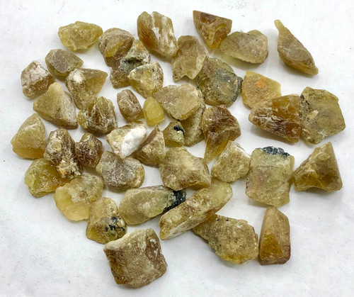 Natural green titanite - green,