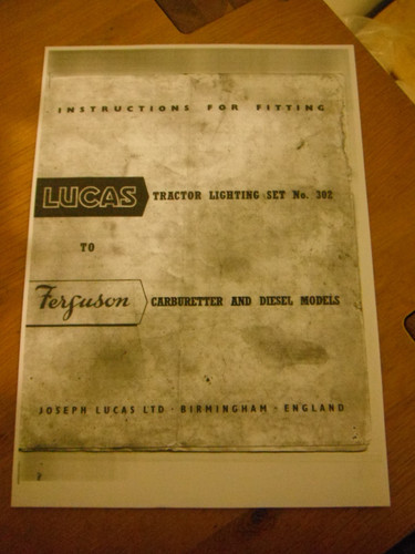 Ferguson tractor lucas - tractor-,