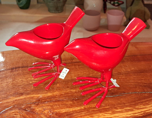 Pair red metal - pair,