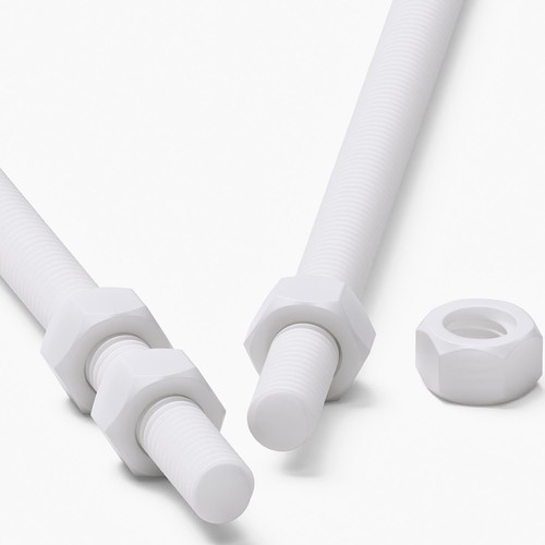 White ptfe x 300mm - m5,