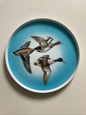 Vintage Melamine 70s Praesidium Ornamin Flying Ducks Tray Peter Scott 30cmD