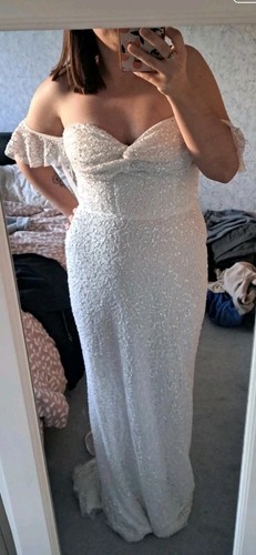 Coast ivory sequin - coast, lace