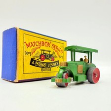 Matchbox Lesney 1a Aveling Barford Diesel Road Roller with CURVED canopy ends