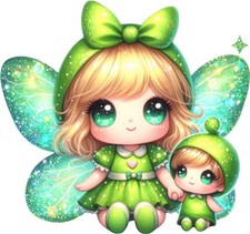 Watercolour Mother's Day Fairy Wall Art Bedroom Car Vinyl Sticker Decal 6 Sizes