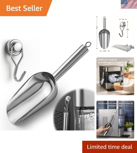 Stainless steel ice scoop - stainless,