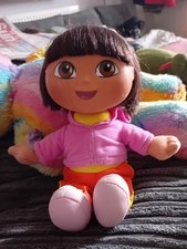 Dora The Explorer Doll, 23cm Soft Toy  (needs batteries)