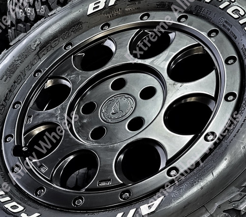 Black at7 alloy wheels - alloy,