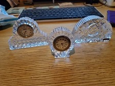 Cavan/Galway  Crystal Clocks  & Edinburgh Crystal  Clock Casing ( Untested)