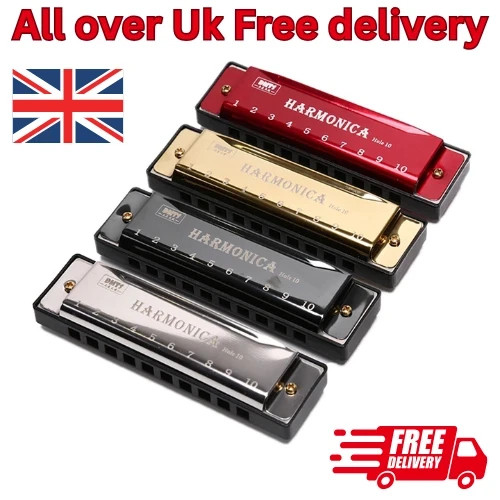New silver swan harmonica - new, 10
