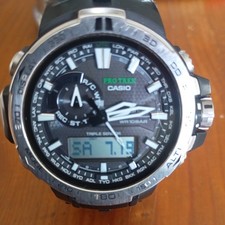 Pre-owned: Casio 5365 Pro Trek Tough Solar Men’s Watch. Black. PRW-6000