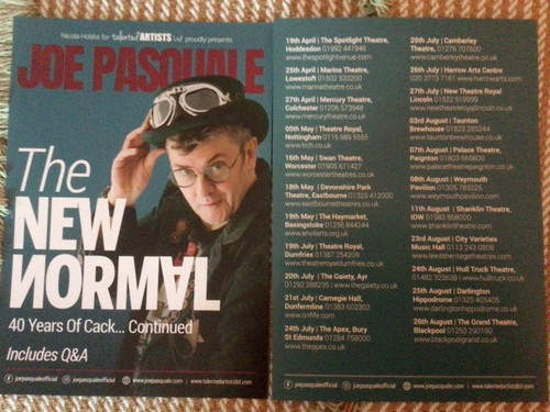 Joe pasquale tour - pasquale,