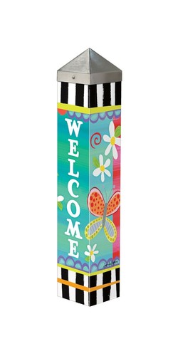 Folk garden art pole ez - garden,