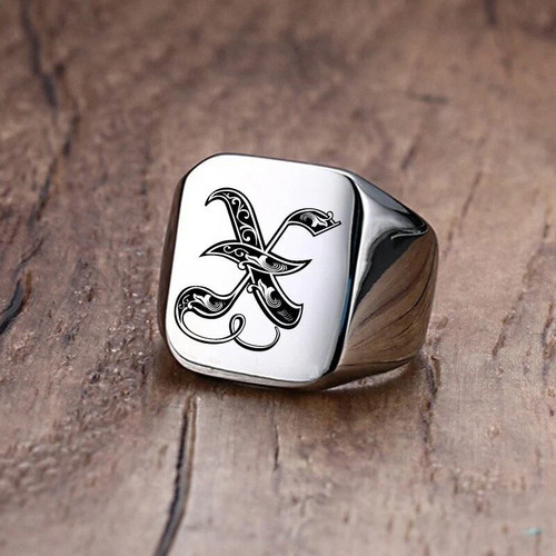 Royal initial signet - royal,