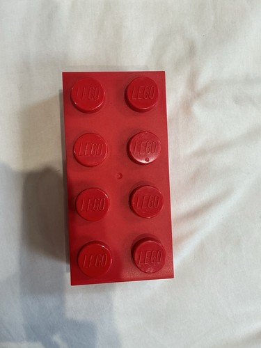 Lego red brick 2x4 giant - brick,