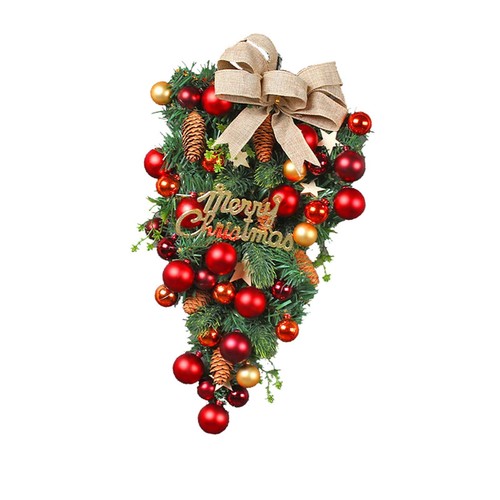 Winter christmas teardrop swag - winter,