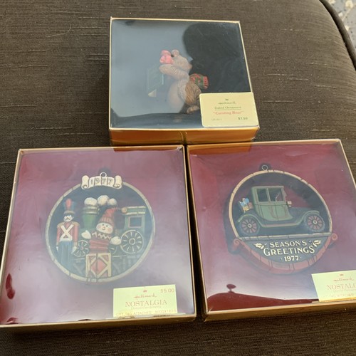 Lots three vintage hallmark - three,