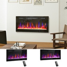 Electric Fireplace, Slim Wall