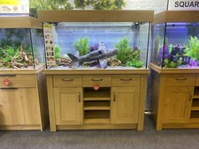 Aqua One Yorkshire OakStyle 230 Fish Tank & Cabinet Ex Display Aquarium & LEDs