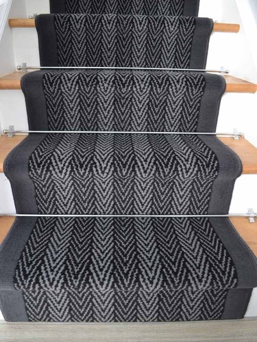 Grey stair runner - grey, rugs