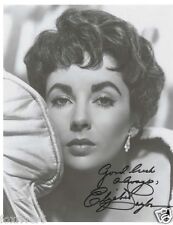ELIZABETH TAYLOR Signed Photograph - Beautiful Film Star Actress - reprint