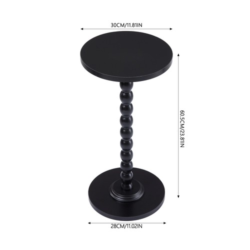 Wooden round side - side, table