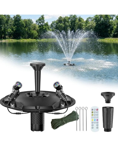 Floating pond fountain - floating,