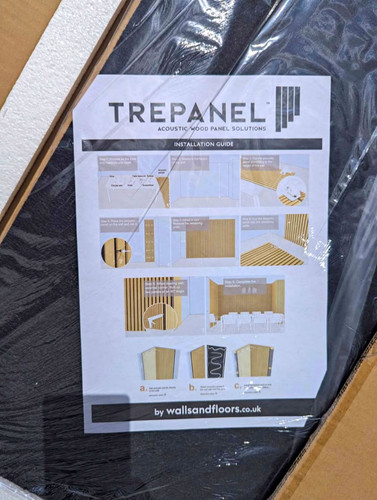 Trepanel black acoustic slat - acoustic,