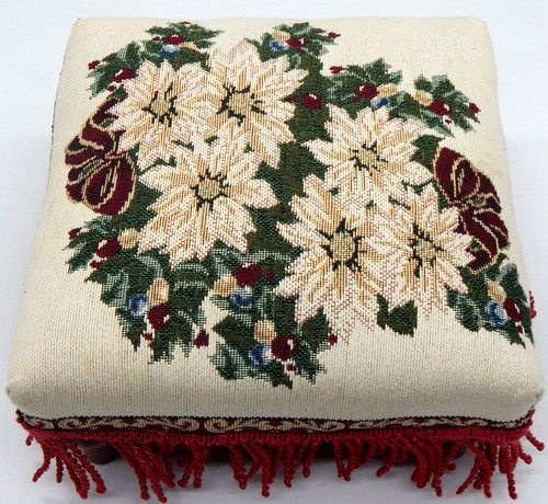 Vintage needlepoint square - vintage,