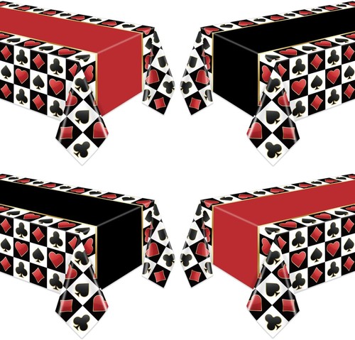 Pcs casino tablecloths red - tablecloths,,