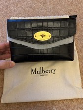 Mulberry Darley Pouch bag - black shiny small crock