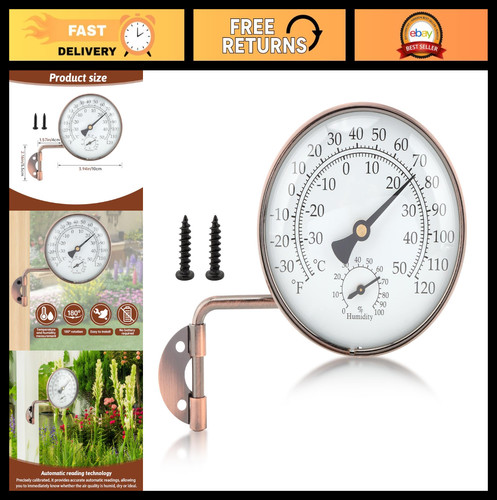 Brass outdoor thermometer - outdoor,