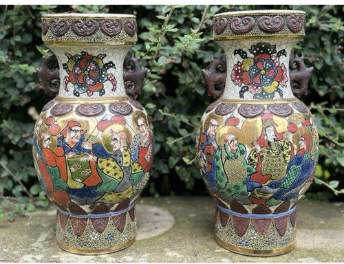 Pair decorative oriental - decorative, /