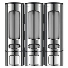 2/3Pcs Soap Dispenser Wall Mounted Liquid Bathroom Hand Wash Shower Gel Shampoo