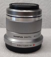 Olympus Lens M.Zuiko Digital 45mm f 1.8 Lens Silver with a patch of fungus