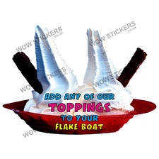Ice cream van sticker plain - ice,