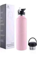 Sivaphe 750ml Water Bottle Insulated Bottle Drink Flasks Leak-Proof Pink