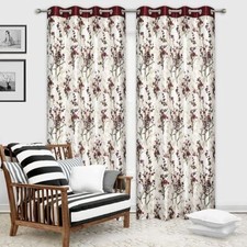 2 Piece Floral Print Eyelet