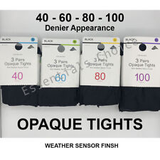 PRIMARK LADIES GIRLS SOFT TOUCH OPAQUE TIGHTS 40 60 80 100 DENIER 3 PAIRS